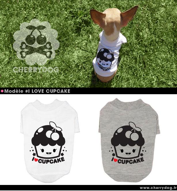 Les tshirts pour chiens Cherry Dog