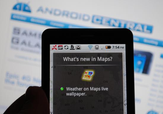 Mise à jour Google Maps 4.5.1 – Weather Live Wallpaper