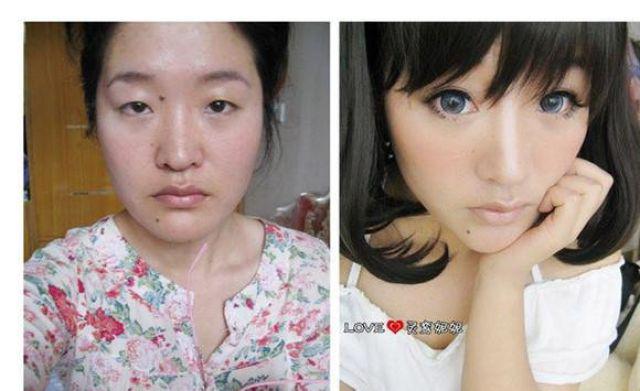 Filles chinoises et l’art du Make-up