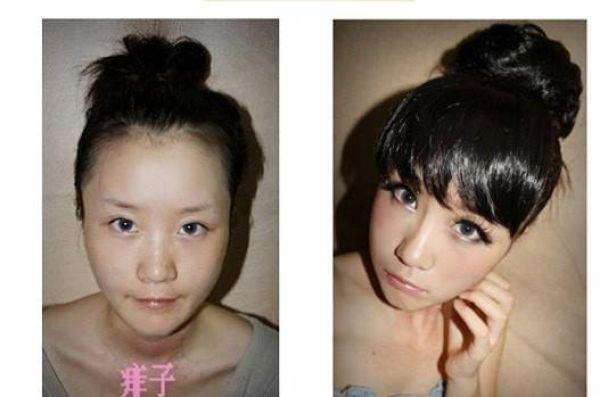 Filles chinoises et l’art du Make-up