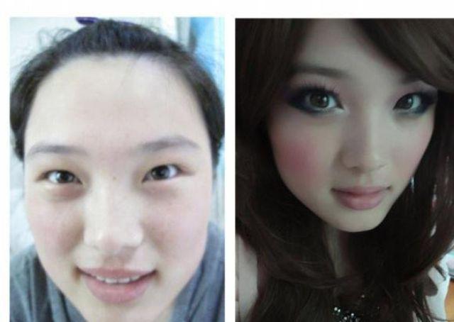 Filles chinoises et l’art du Make-up