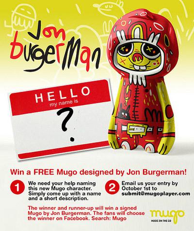 News Mugo by Jon Burgerman, art toys mp3 player