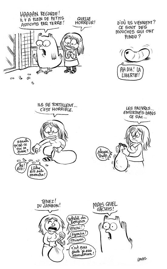 Trente-six maggots dans... la cuisine.