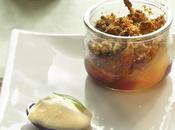 Crumble figues poires glace verveine, brebis Pyrénées