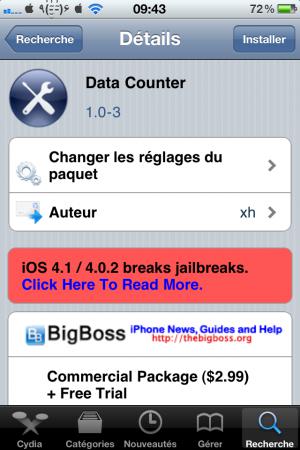 Data Counter : savoir ce que vous consommez en 3G