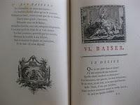 Un grand livre de bibliophilie du XVIIIème: Les Baisers de Dorat