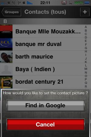 iPickMyContacts : Des photos pour tous vos contacts