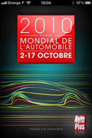 Suivez le mondial de l’Automobile 2010 sur votre Iphone