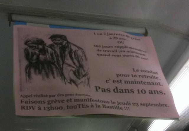 La pub du jour : La lutte sociale dans le métro [Grèves]