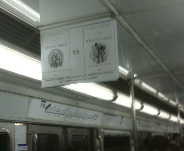 La pub du jour : La lutte sociale dans le métro [Grèves]