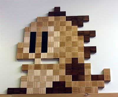 Bubble bobble, Mario, et d'autres stars 8 bits... en bois...