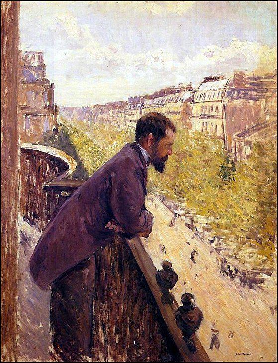 gustave caillebotte homme au balcon