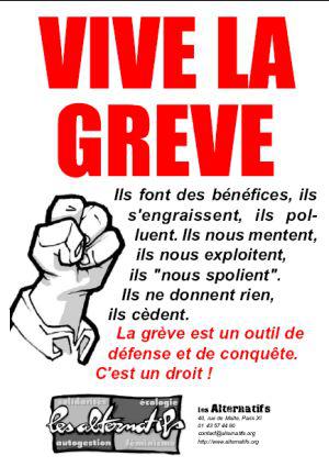 Taux de grévistes en France