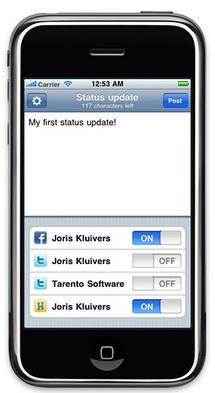 Update: Poster en une fois un message sur votre iPhone sur tous vos réseaux sociaux...