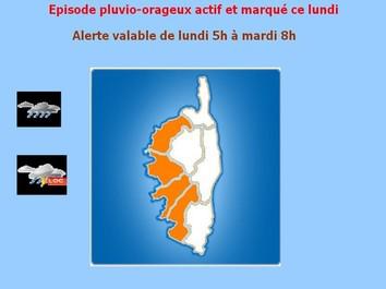 Alerte Météo Locale de niveau orange  : Dégradation pluvio-orageuse ce soir sur l'Ouest de l'île