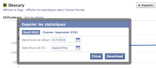 facebook insights Facebook améliore de nouveau l’espace statistique des Pages