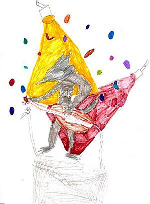 Challenge dessine un loup Zigouzis gildas 8 ans 1-2