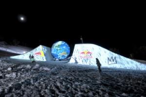 ENESS red Bull 3sml 300x199 Red Bull Off The Planet : Snow Art et projection 3D 