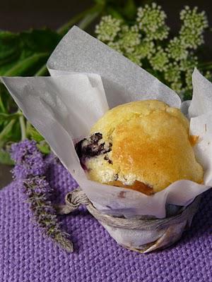 Mini muffins aux myrtilles et chocolat blanc