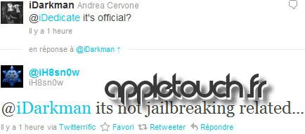 [MAJ] Jailbreak iOS 4.1 : greenpois0n disponible le 24 Octobre ?