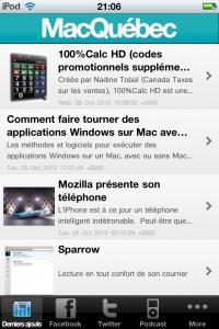 Naissance de l’application MacQuébec