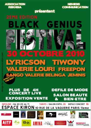 Le Black Genius Festival ce 30 octobre.
