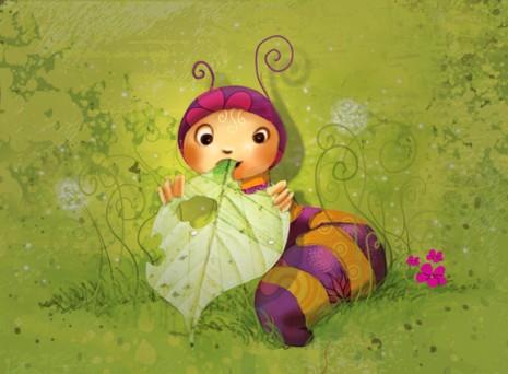 petite chenille attend la réponse d’un éditeur….