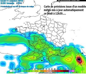 Fort risque d'un épisode de pluies abondantes à diluviennes à partir de dimanche soir et lundi !