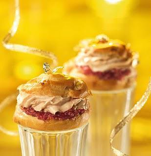 Recette apéritif, amuse-bouche pour vos fêtes : Mini chou au foie gras