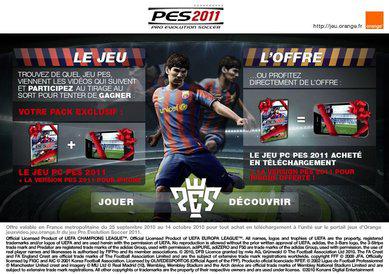 Jeux concours PES 2011 avec Orange Jeux