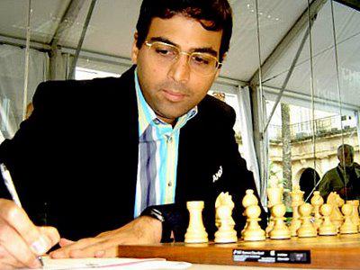 Echecs & Publicité :  Anand, champion du monde d'échecs 2008 - photo Chessbase