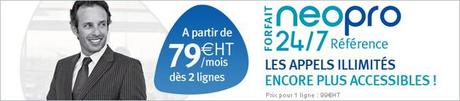 Forfait mobile Neo Pro 24/7 Référence illimité 24h/24 tous opérateurs en France avec Bouygues Telecom Entreprises
