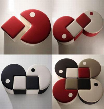 Le canapé, pouf en version Pac-Man plus distingué : Le PoufMan !