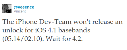 Le désimlock des baseband 05.14.02 pour iPhone 3G/3GS et 02.10 pour iPhone 4 arrivera après l’iOS 4.2