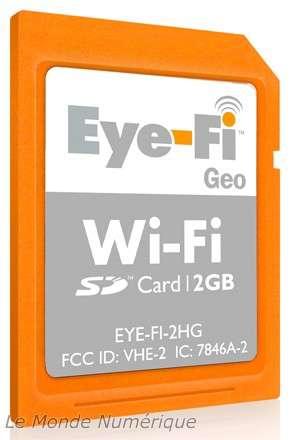 Les cartes mémoires Eye-Fi Wi-Fi sont compatibles avec ShutterSntich