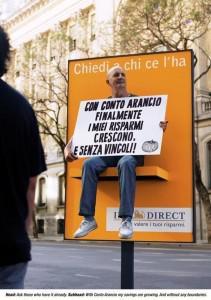 ing direct poster 211x300 ING Direct et les billboards humains