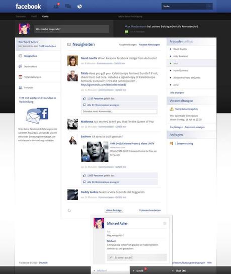 Facebook change de design… 15 interfaces