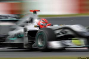Schumacher na pas la voiture de Rosberg