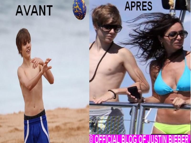 JUSTIN BIEBER : Il est musclé maintenant !