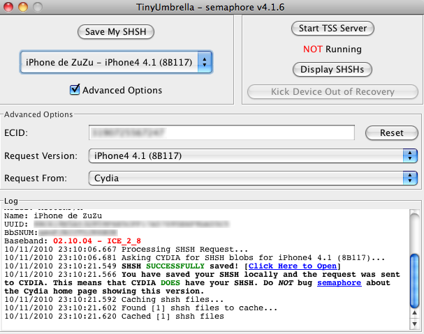 [Important] iOS 4.1.1 à venir – Sauvegardez vos signatures SHSH