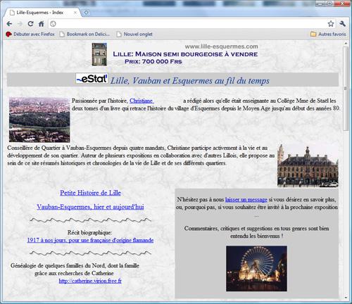 Premier site internet consacré à l'histoire de Lille