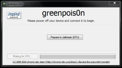 TUTO Greenpois0n : Jailbreaker iPhone 4 iOS 4.1, iPod Touch 4G iOS 4.1 et iPad 3.2.2