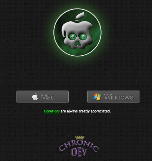greenpois0n est diponible uniquement windows pour le moment