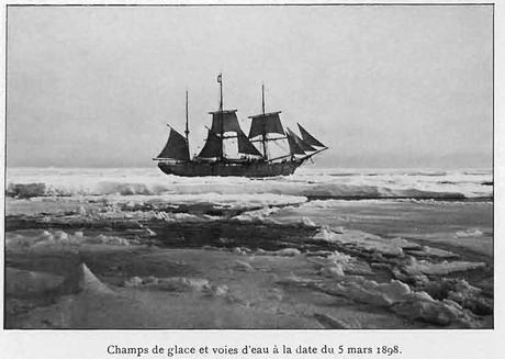Champs de glace et voies d'eau à la date du 5 mars 1898