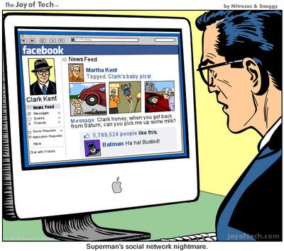 Facebook : le cauchemar de Superman
