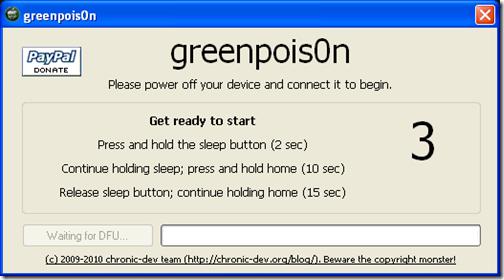 image Jailbreak de l’iPhone en 4.1 avec GreenPois0n
