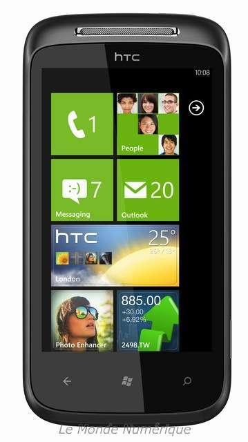 HTC lance le Windows Phone 7 HTC Mozart