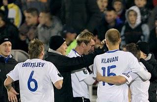 Football: l'Estonie cède face à la Slovénie sur son terrain