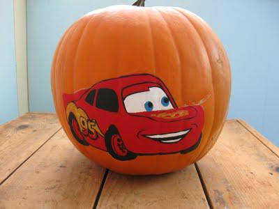 Des citrouilles peintes!