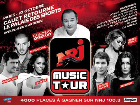 NRJ Music Tour 2010 à Paris ... Cauet à la présentation
